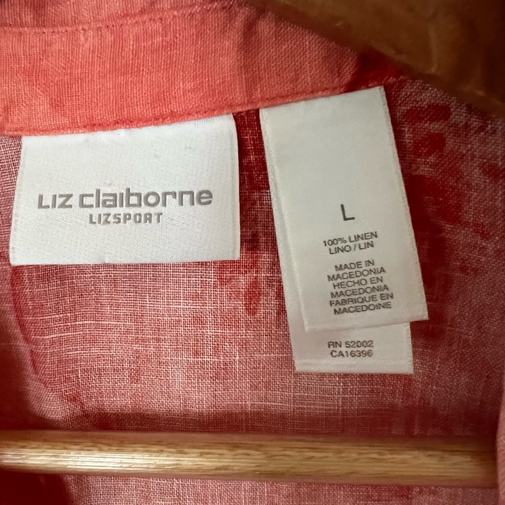 Liz Claiborne Linen shirt - Picture 3 of 3